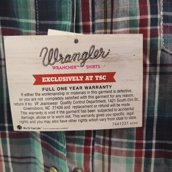 Wrangler Multicolor Plaid Sleeveless Top - Picture 3 of 5